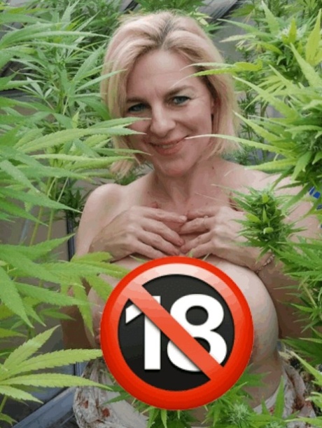 Pretty blonde MILF poses & plays with her big tits in her public compilation