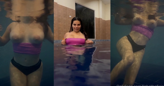 Lizbeth Rodriguez Desnuda y Cachonda en la Piscina